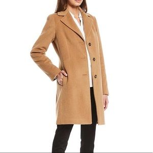 Calvin Klein Peacoat Wool Coat 10 Camel